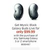Mystic Black Galaxy Buds Live  - $99.99