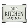 Bee & Willow™ "our Kitchen" 10-inch X 9-inch Metal Wall Art In Black/white - $8.39 ($5.61 Off)