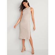 Fitted Sleeveless Rib-Knit Midi Sweater Dress For Women - $40.00 ($4.99 Off)