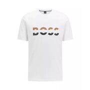 Boss - Cotton-blend T-shirt With Graphic Logo - $77.99 ($20.01 Off)