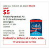 Finish Powerball All in 1 Ultra Dishwasher Detergent - $16.99 ($5.00 off)