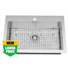 Glacier Bay Dualmount Stainless Steel Kitchen Sink With Grid  - $298.00 ($51.00 off)