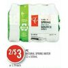 PC Natural Spring Water - 2/$3.00