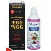 PC Egg Nog or Dairyland Whipped Cream - $3.49